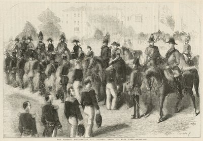 Ihre Majestät verteilt das Victoria-Kreuz im Hyde Park von English School