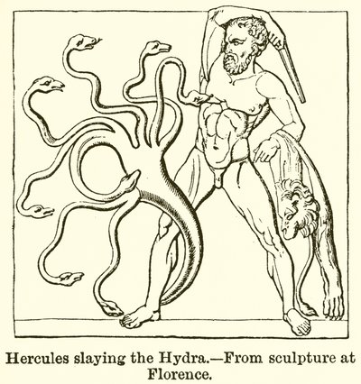 Herkules tötet die Hydra von English School