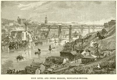 Hoch- und Schwenkbrücken, Newcastle-on-Tyne von English School