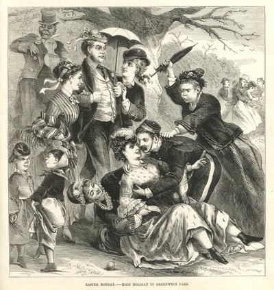 Großer Feiertag im Greenwich Park von English School