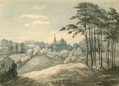 Highgate Kirche, London, von Hampstead Heath von English School