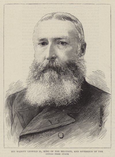 Seine Majestät Leopold II., König der Belgier und Souverän des Kongo-Freistaats von English School