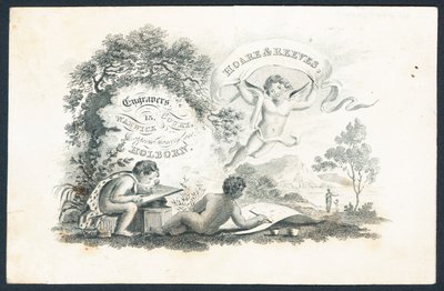 Hoare & Reeves, Graveure, Visitenkarte von English School