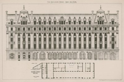 Holborn Viadukt Hotel, London von English School