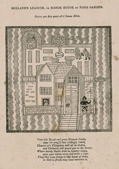 Hollands Leaguer oder Herrenhaus von Paris Garden, London von English School