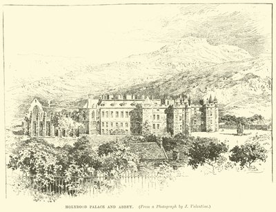 Holyrood-Palast und Abtei von English School