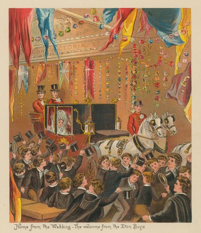 Heimkehr von der Hochzeit - Der Empfang durch die Eton-Jungen von English School