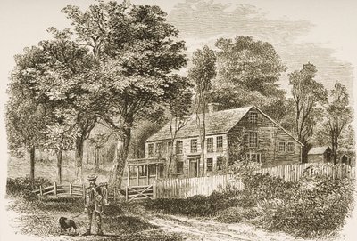 Heim des Historikers William H. Prescott, Pepperill, nahe Boston, um 1870, aus 