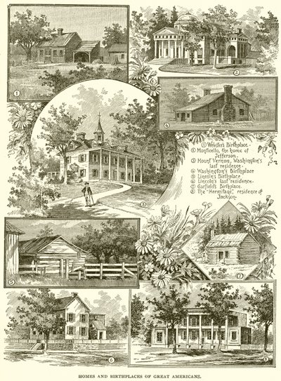 Heimatorte und Geburtsstätten großer Amerikaner von English School