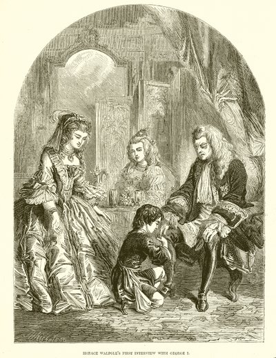 Horace Walpoles erstes Treffen mit Georg I. von English School