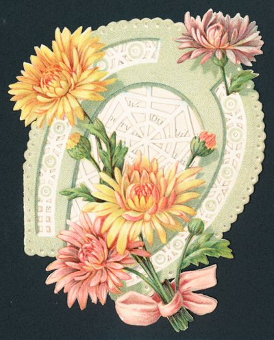 Hufeisen und Blumen, Karte von English School