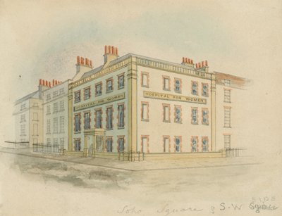 Hospital für Frauen, Soho Square, London von English School