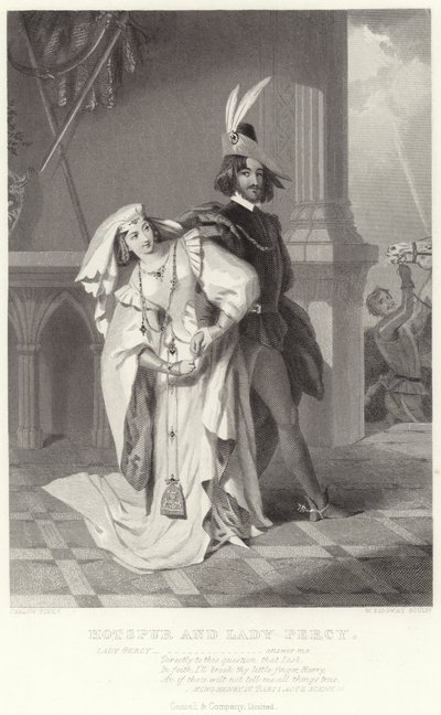 Hotspur und Lady Percy, König Heinrich IV., Teil I, Akt II, Szene III von English School
