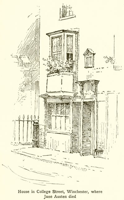 Haus in der College Street, Winchester, wo Jane Austen starb von English School