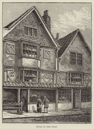 Häuser in der Peter Street von English School