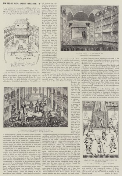 Wie die alten Schauspieler "Shakespeare" kleideten von English School