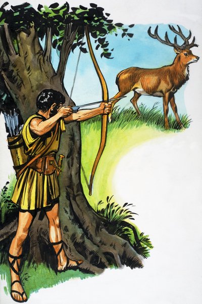 Jäger und Hirsch von English School