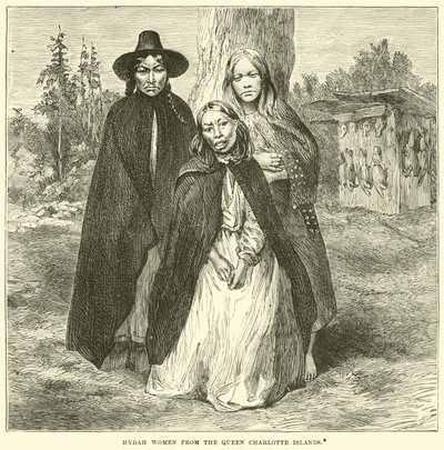 Hydah-Frauen von den Queen Charlotte Islands von English School
