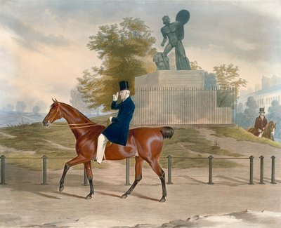 Hyde Park, London, mit der Statue von Achilles, gewidmet dem Herzog von Wellington von English School