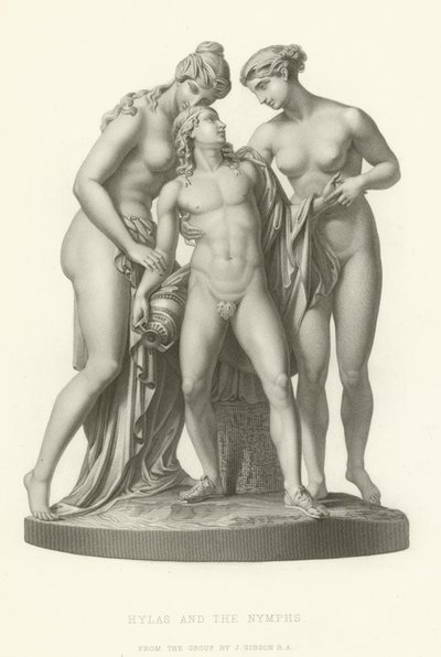 Hylas und die Nymphen von English School