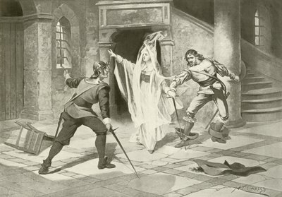 I Puritani, Akt I Szene v (Gravur) von English School