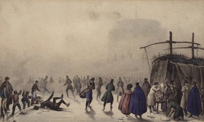 Eislaufen auf dem City River von English School