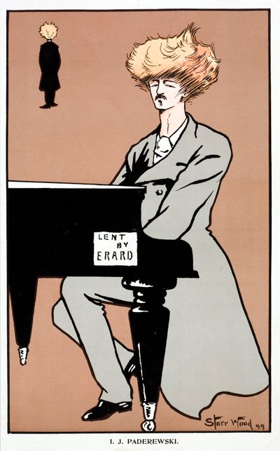Ignacy Jan Paderewski, polnischer Pianist, Komponist, Politiker und Unabhängigkeitskämpfer von English School
