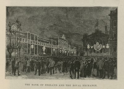 Illuminationen und Dekorationen in der City of London von English School