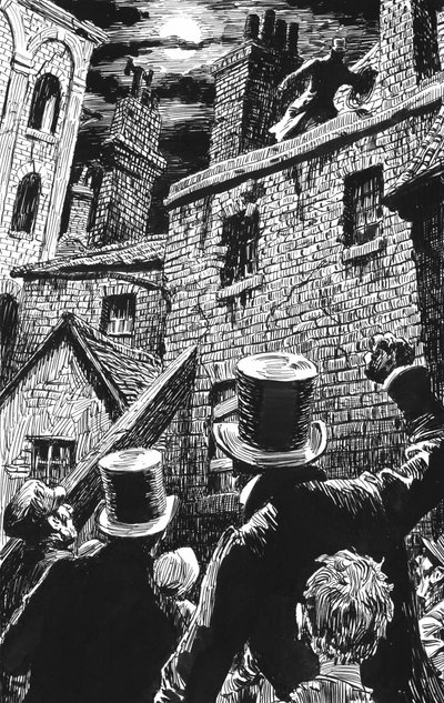 Illustration für Oliver Twist von Charles Dickens von English School