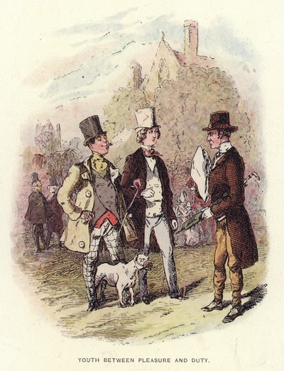 Illustration für Pendennis von Thackeray von English School