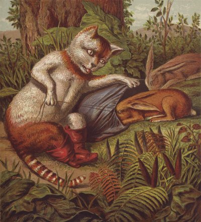 Illustration für Der gestiefelte Kater von English School
