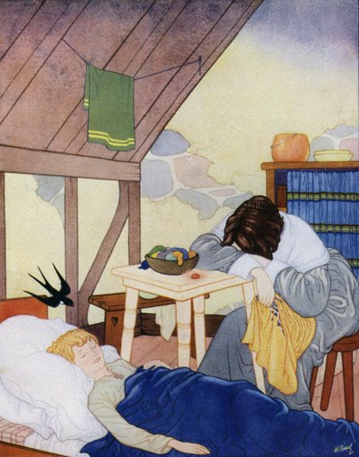 Illustration für Der glückliche Prinz von Oscar Wilde von English School