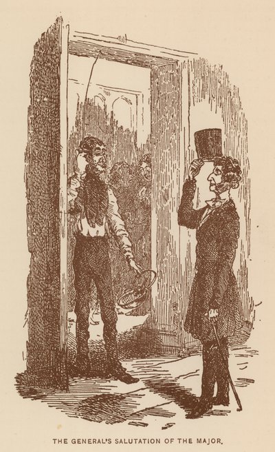 Illustration für Die Geschichte von Pendennis von Thackeray (Lithografie) von English School