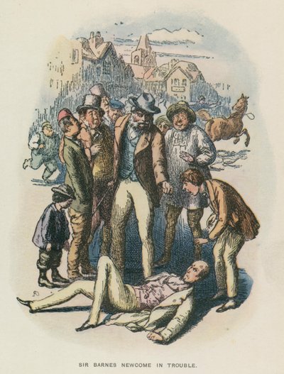 Illustration für The Newcomes von Thackeray von English School
