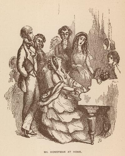 Illustration für The Newcomes von Thackeray (Lithografie) von English School