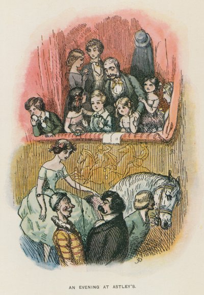 Illustration für Die Newcomes von Thackeray (Lithografie) von English School