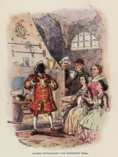 Illustration für The Virginians von Thackeray (Lithografie) von English School