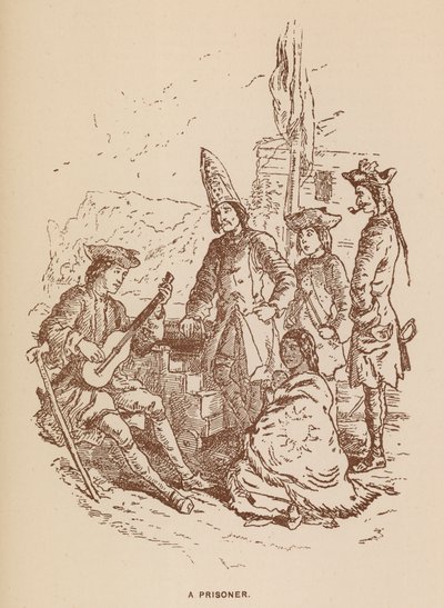 Illustration für Die Virginians von Thackeray (Lithografie) von English School
