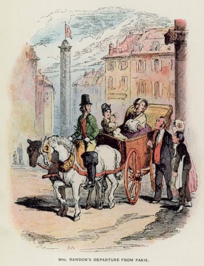 Illustration für Jahrmarkt der Eitelkeiten von Thackeray von English School
