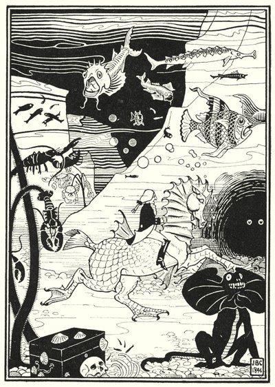 Illustration für die Abenteuer des Baron Münchhausen von English School