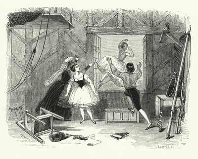 Illustration für das Ballett, Ondine oder Die Nixe von English School