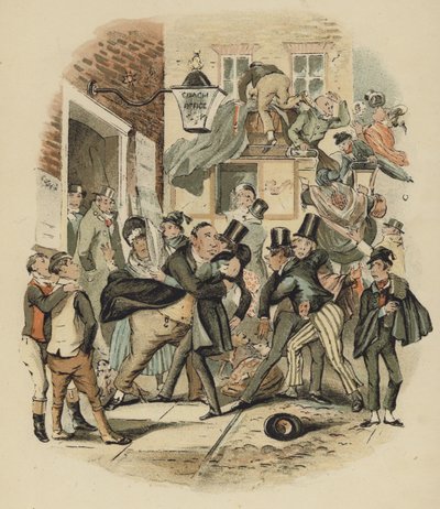 Illustration aus Nicholas Nickleby von English School