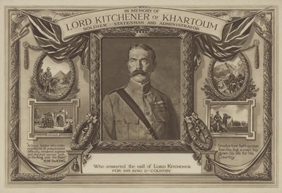 Zum Gedenken an Lord Kitchener von Khartum von English School