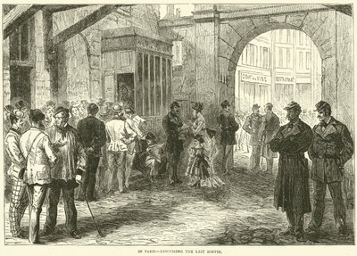 In Paris, Diskussion über den letzten Ausfall, Dezember 1870 von English School