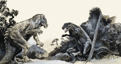 Auf der Suche nach Dinosauriern von English School