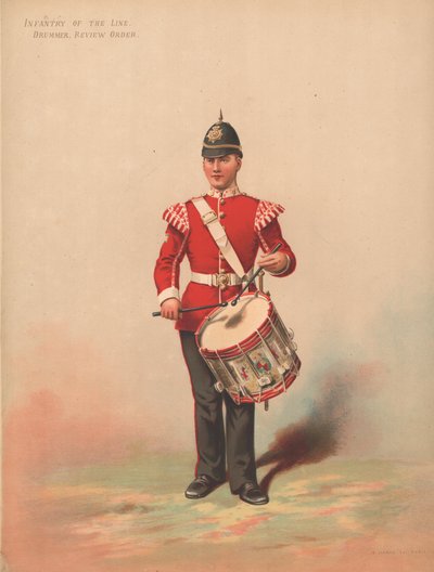 Infanterie der Linie, Trommler, Paradeuniform von English School