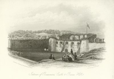 Innenansicht von Beaumaris Castle und Baron Villa von English School