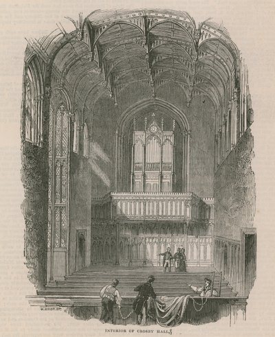 Innenansicht von Crosby Hall von English School