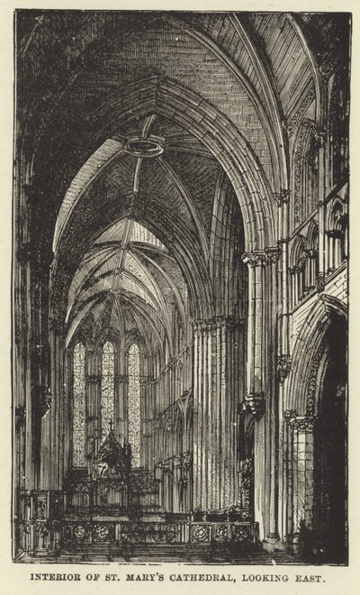 Innenraum der Kathedrale von St. Mary, Blick nach Osten von English School