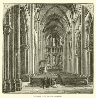 Innenraum des Petersdoms von English School
